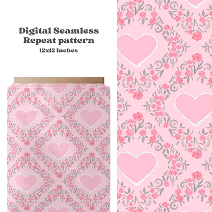 Romantic Valentine roses Pattern