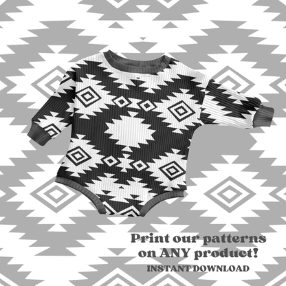 Aztec tribal seamless repeat pattern bundle