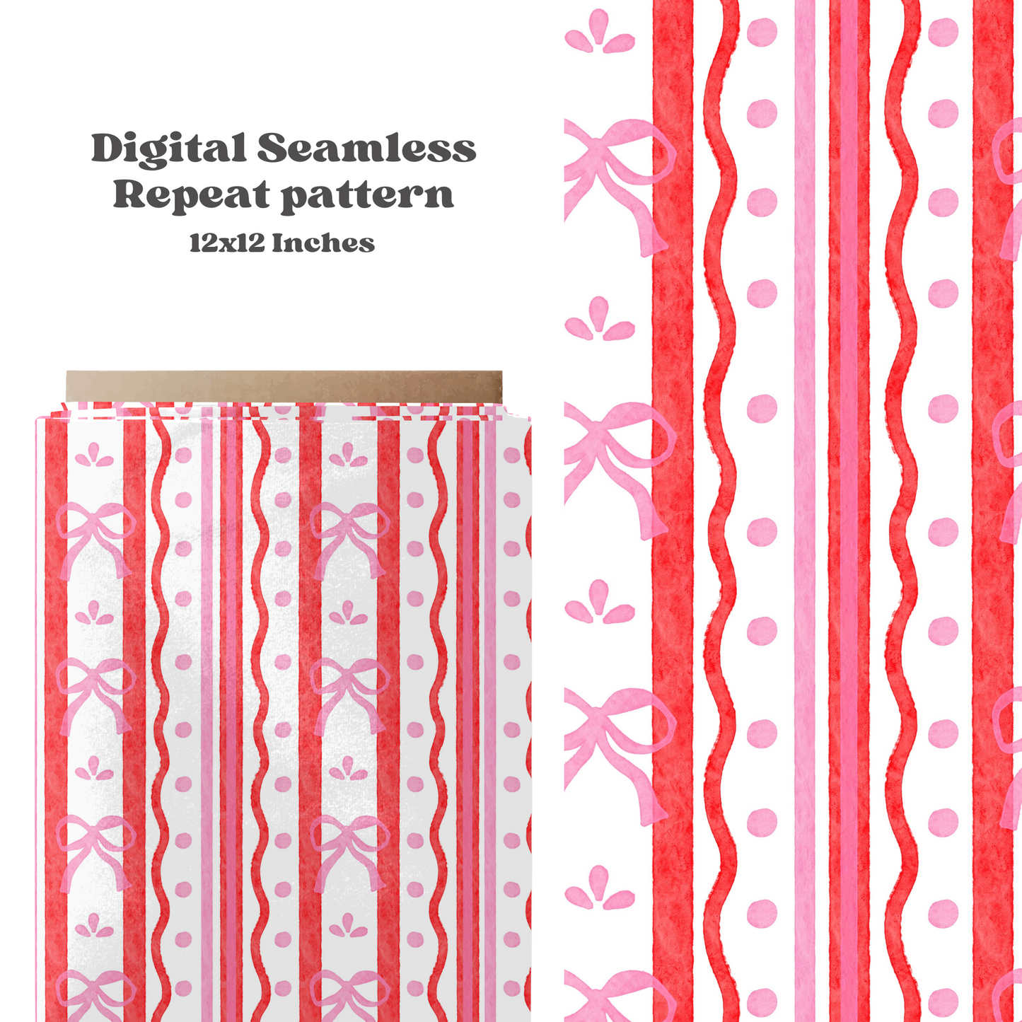 Valentine coquette stripe Pattern