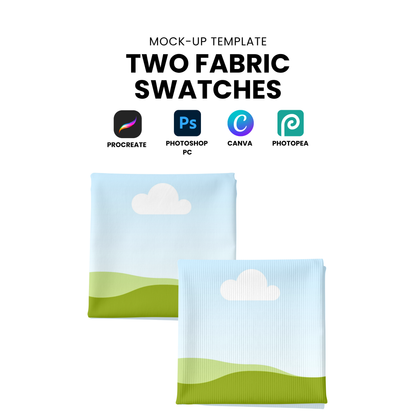 Two Fabric Swatches Mock-up