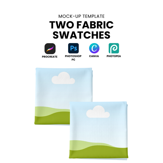 Two Fabric Swatches Mock-up