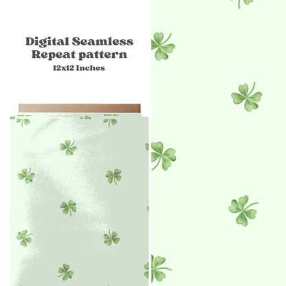 Minimal Watercolor Clovers