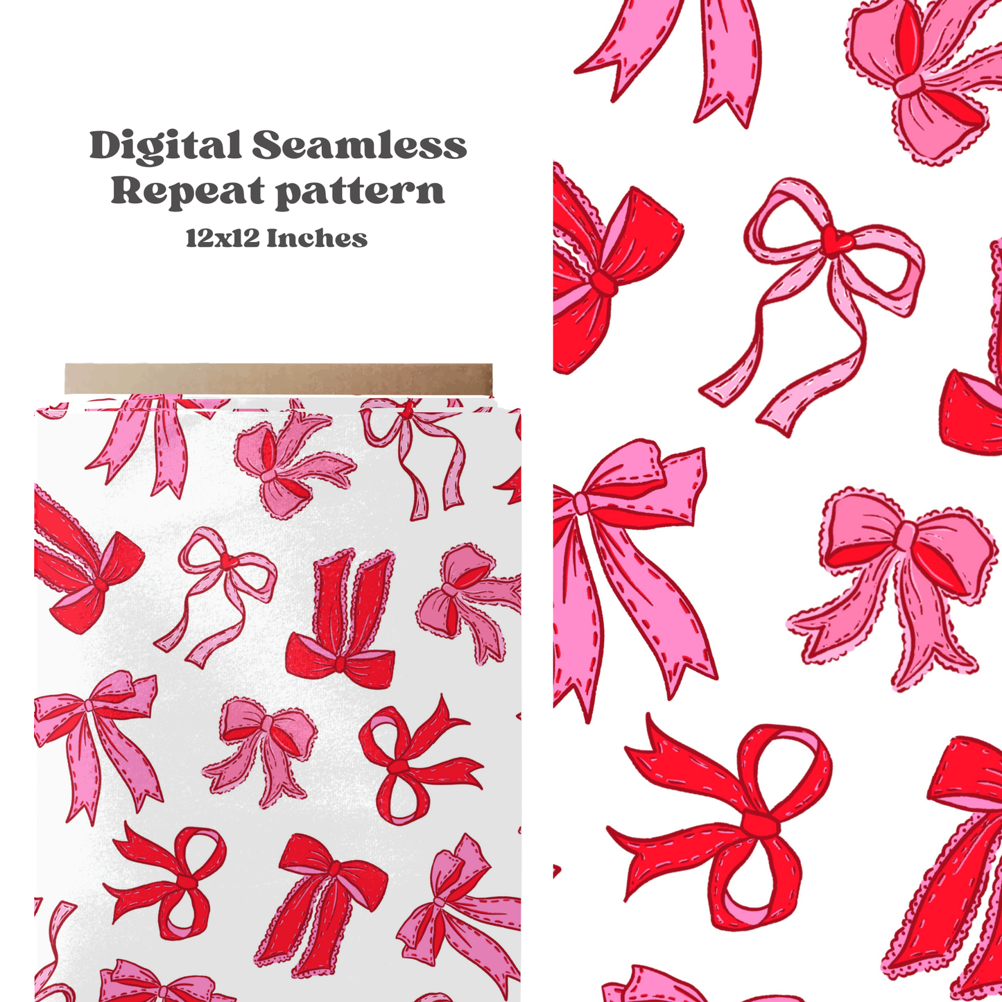 Bright valentine bows Pattern