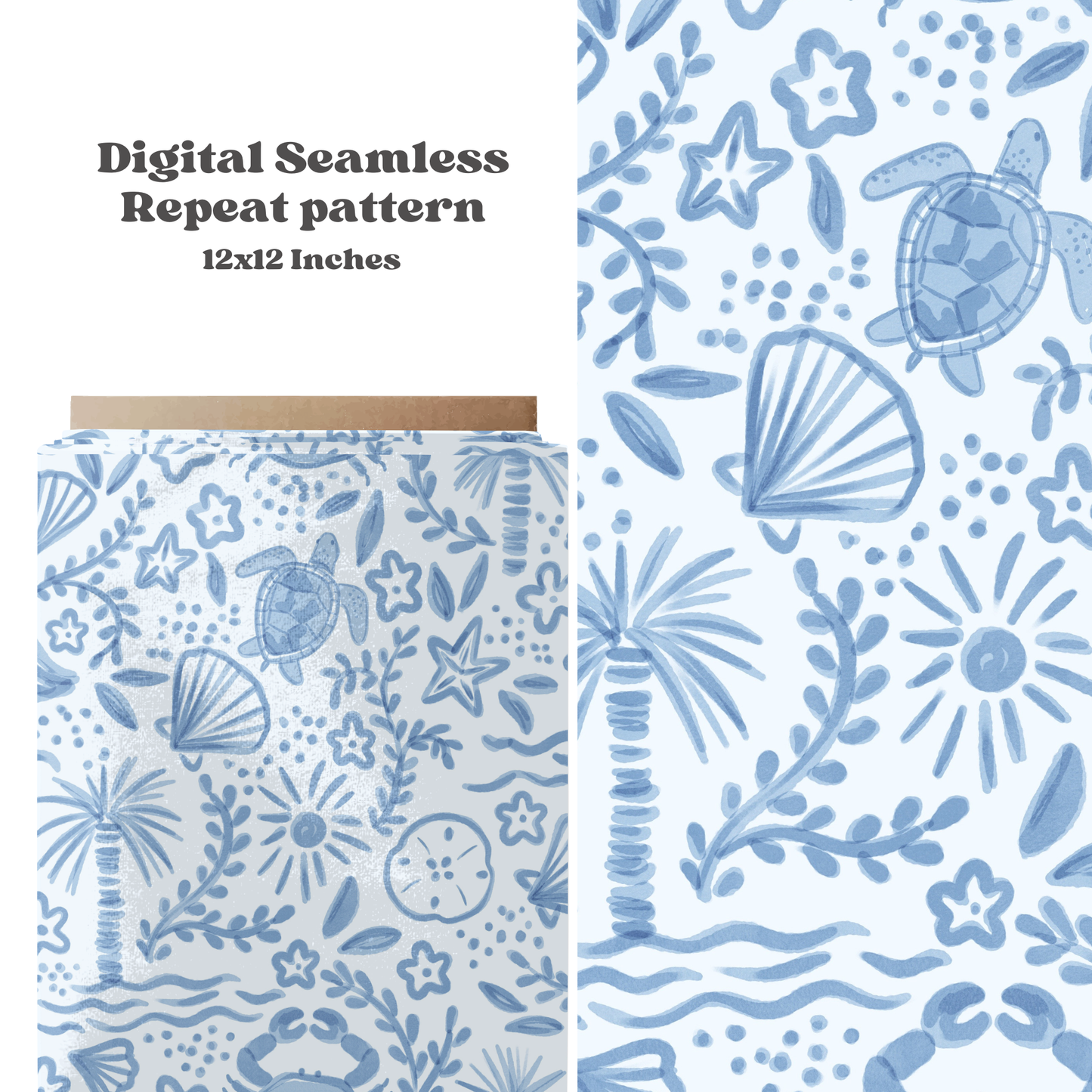 Muted nautical beach