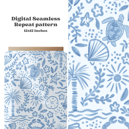 Muted nautical beach