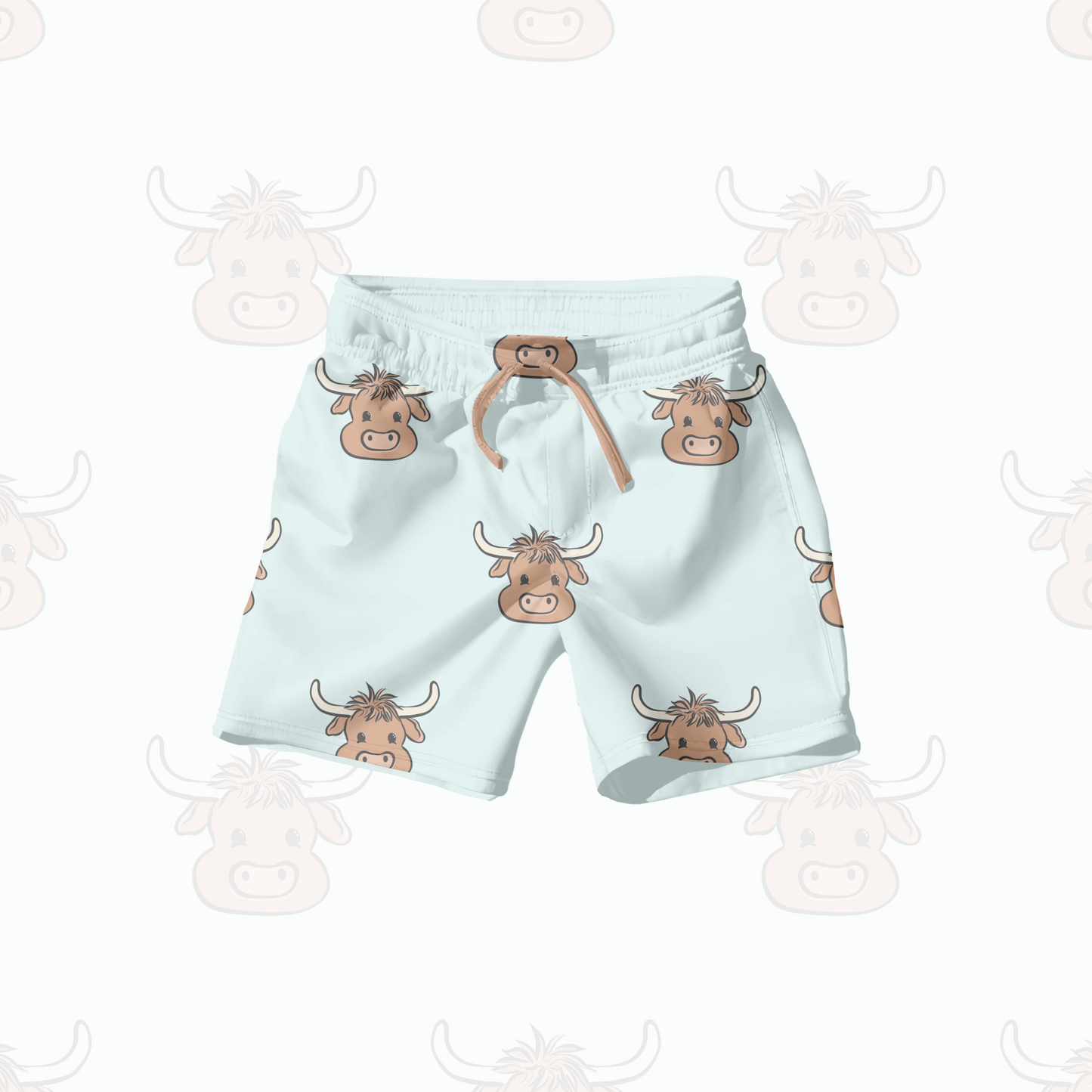 Boys Western Cows Pattern