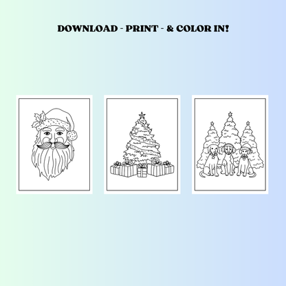 Festive Christmas coloring Pages