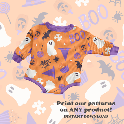 Bright Halloween Seamless Pattern