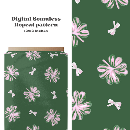 Coquette clovers and bows Pattern