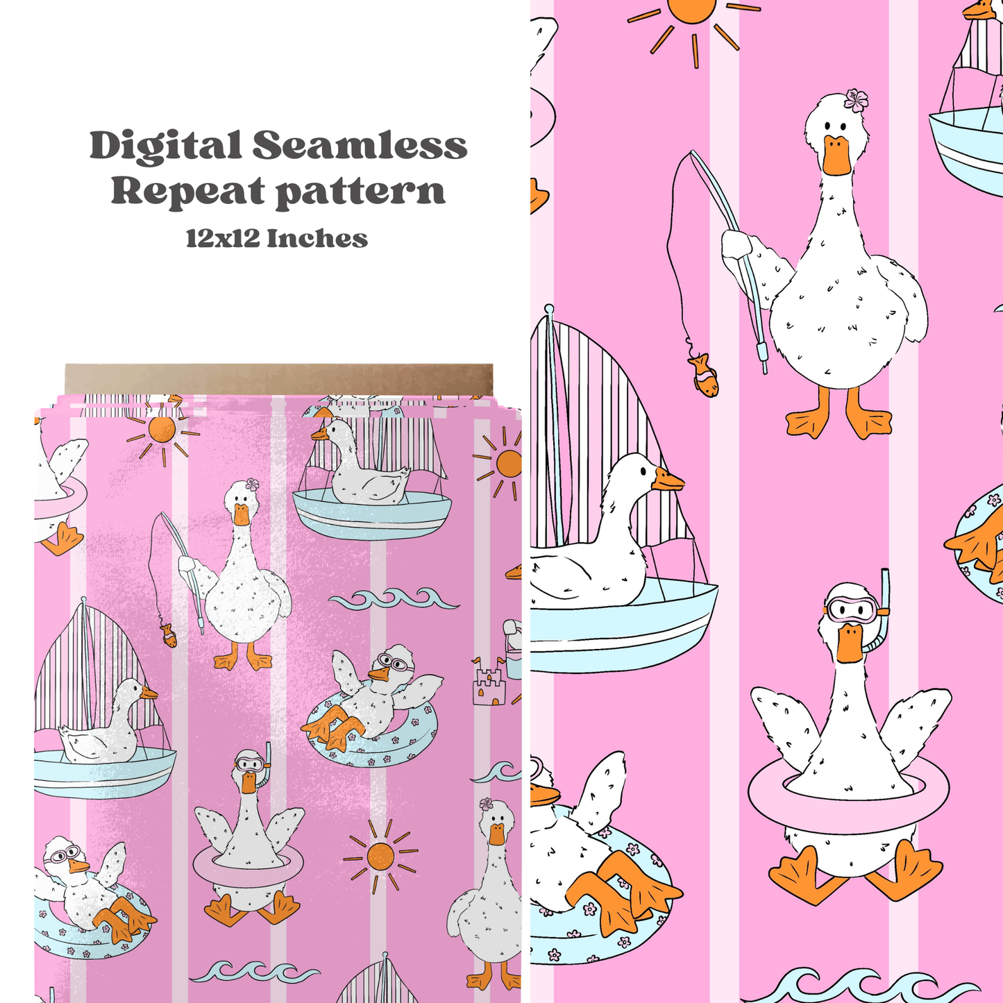 Pink Beach Ducks