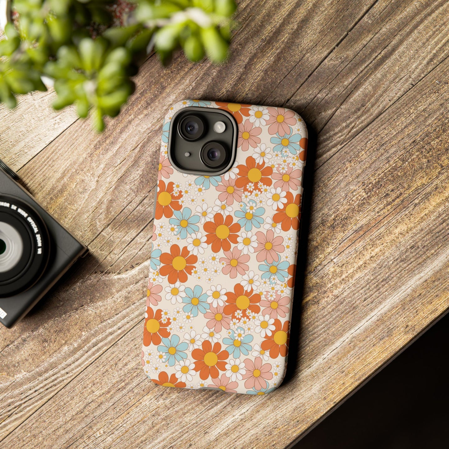 Vintage Retro Daisy Floral Phone Case