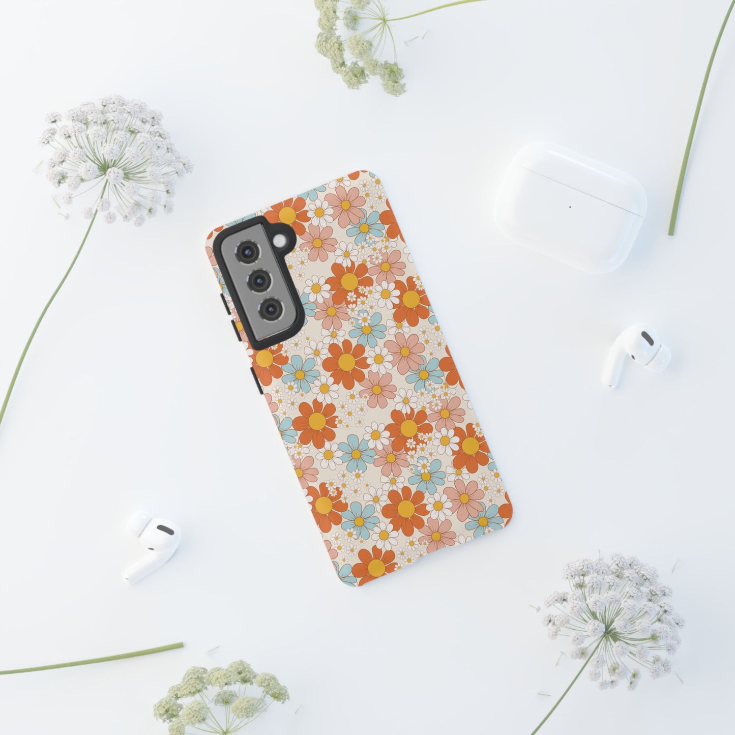 Vintage Retro Daisy Floral Phone Case