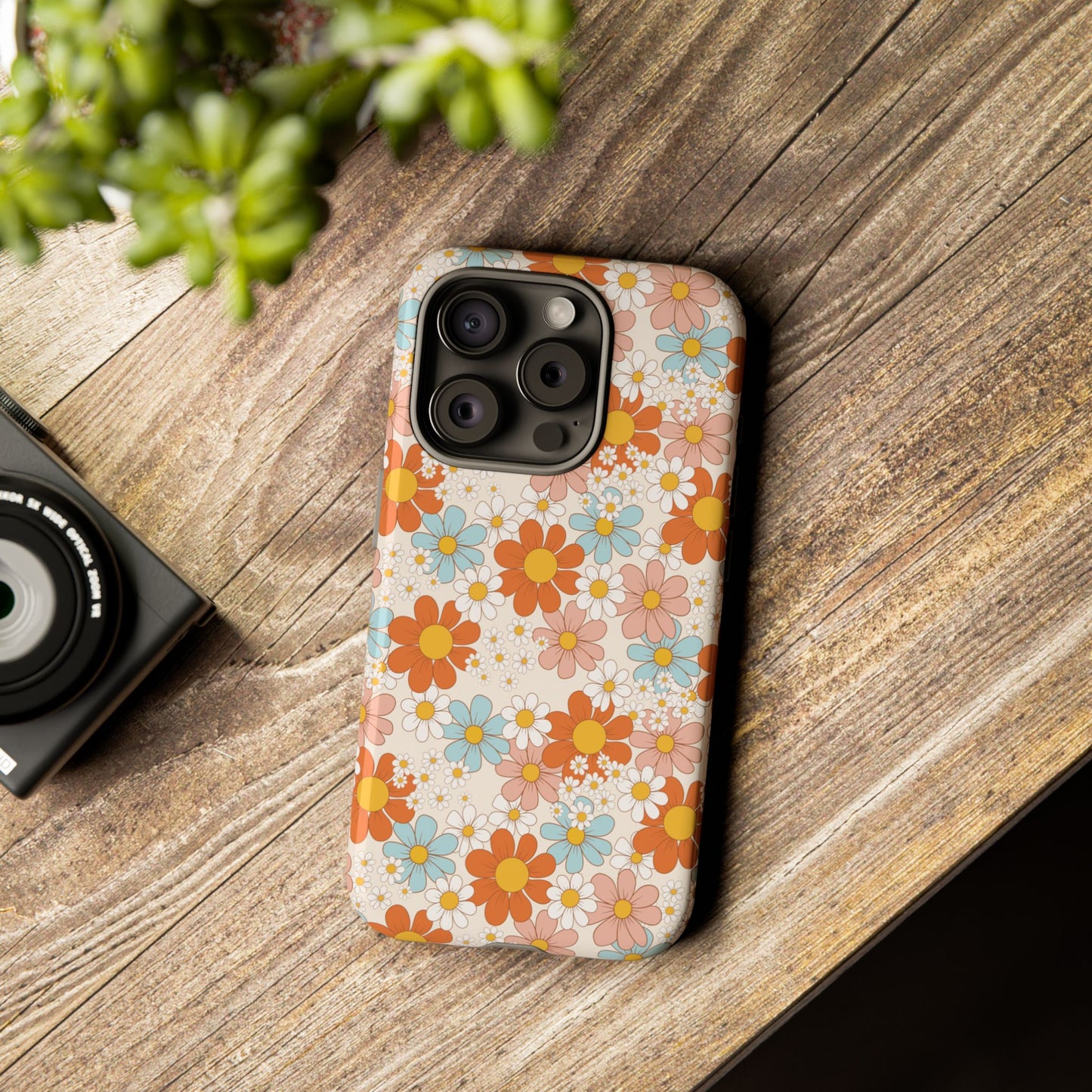 Vintage Retro Daisy Floral Phone Case