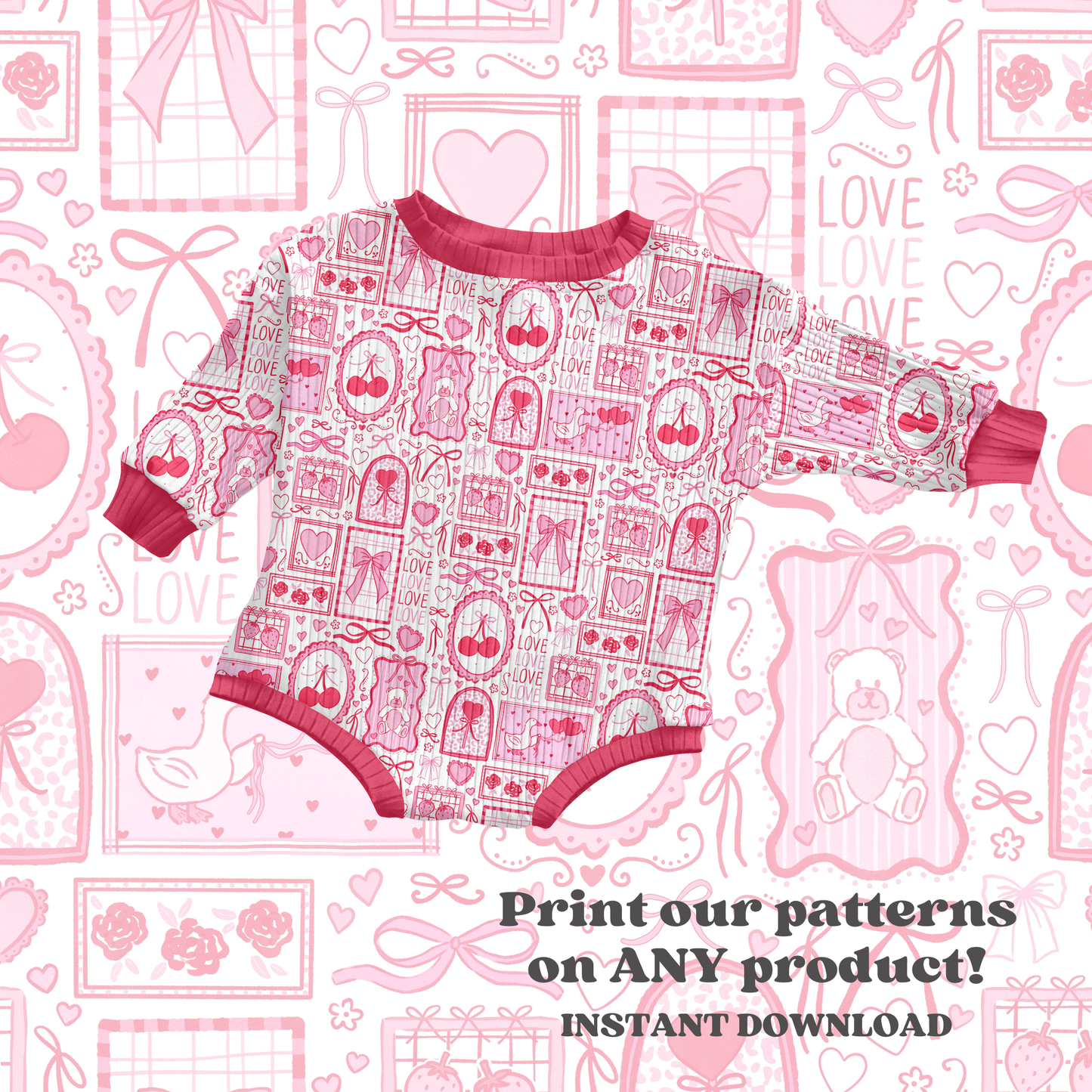 Watercolor Valentine Stamps