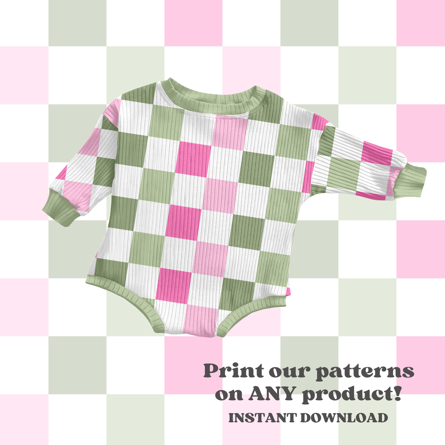 St. Patrick's Checkered Pattern