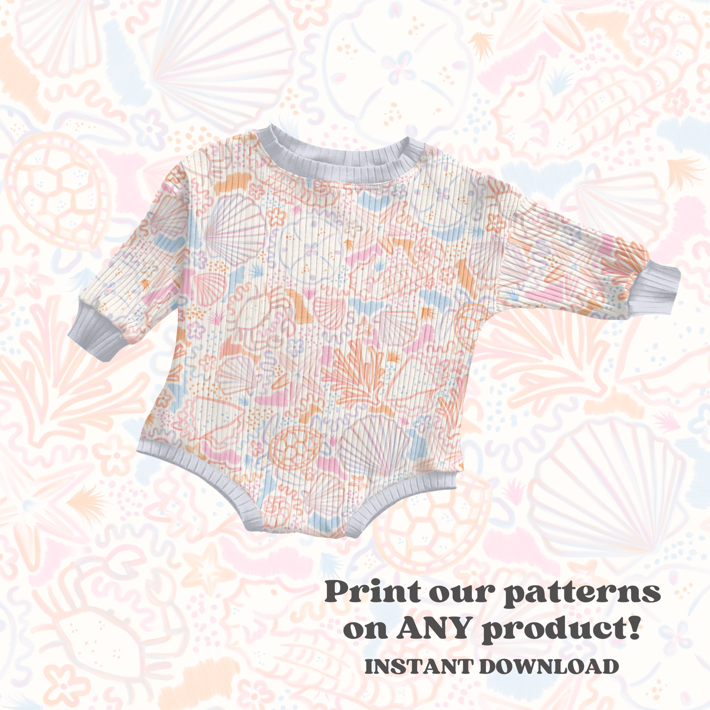 Watercolor Coastal Shells