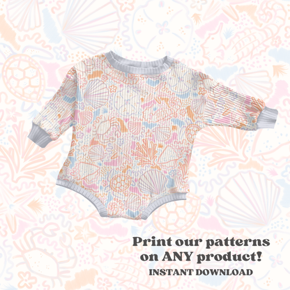 Watercolor Coastal Shells