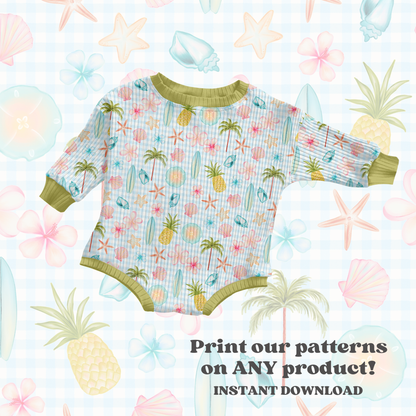 Tropical Gingham Summer