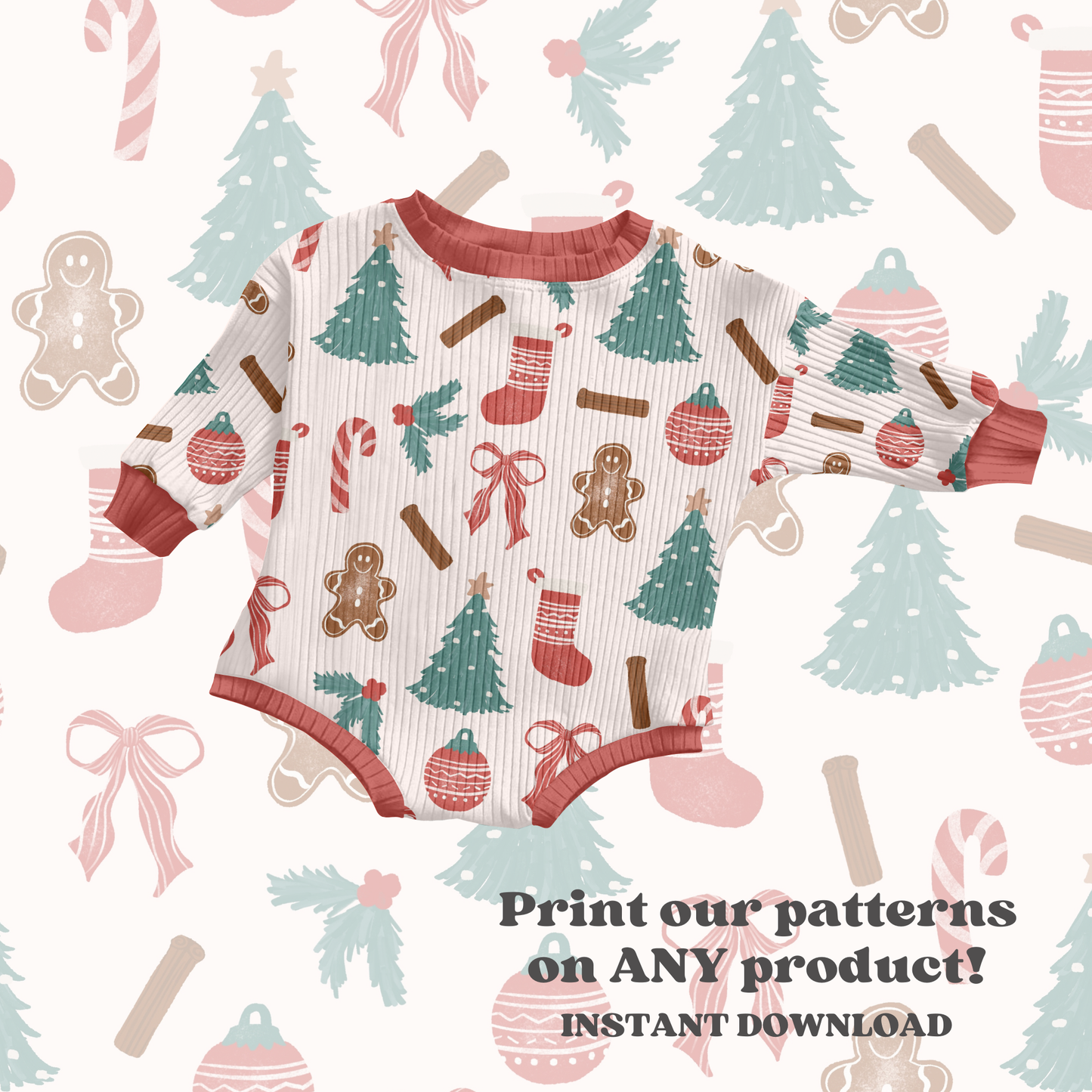 Traditional Christmas Seamless pattern