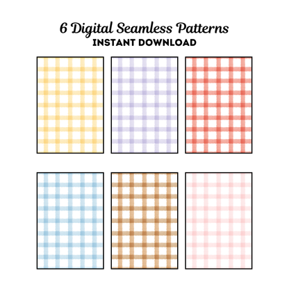 Watercolor Gingham Bundle