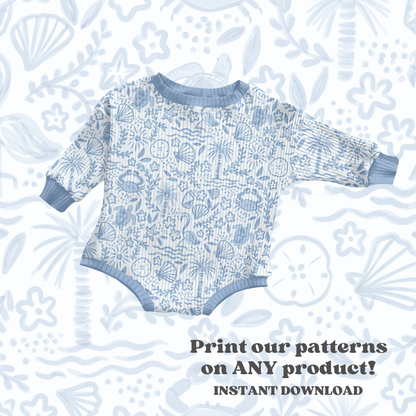 Muted nautical beach