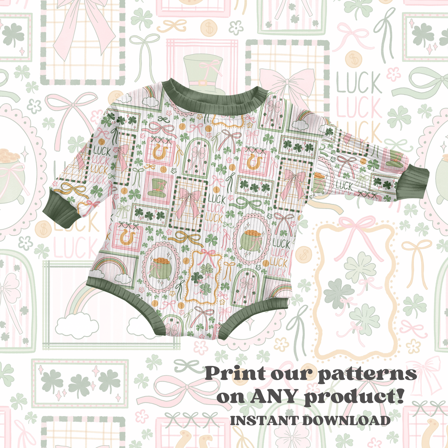 Preppy St. Patrick's Stamps