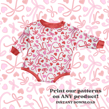 Valentine Bow Hearts