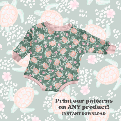 Cheetah Pastel Sea turtle