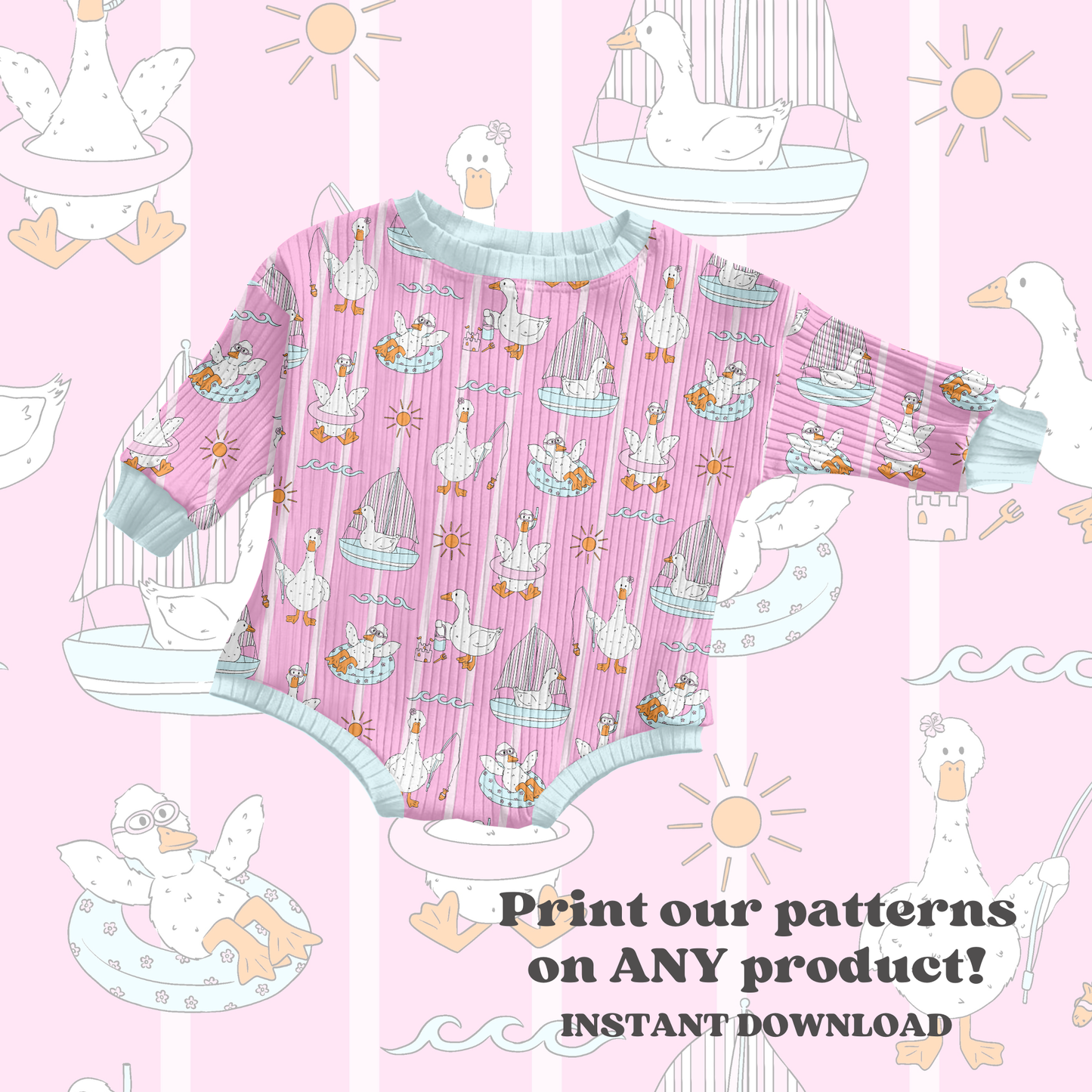 Pink Beach Ducks