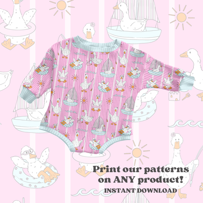 Pink Beach Ducks