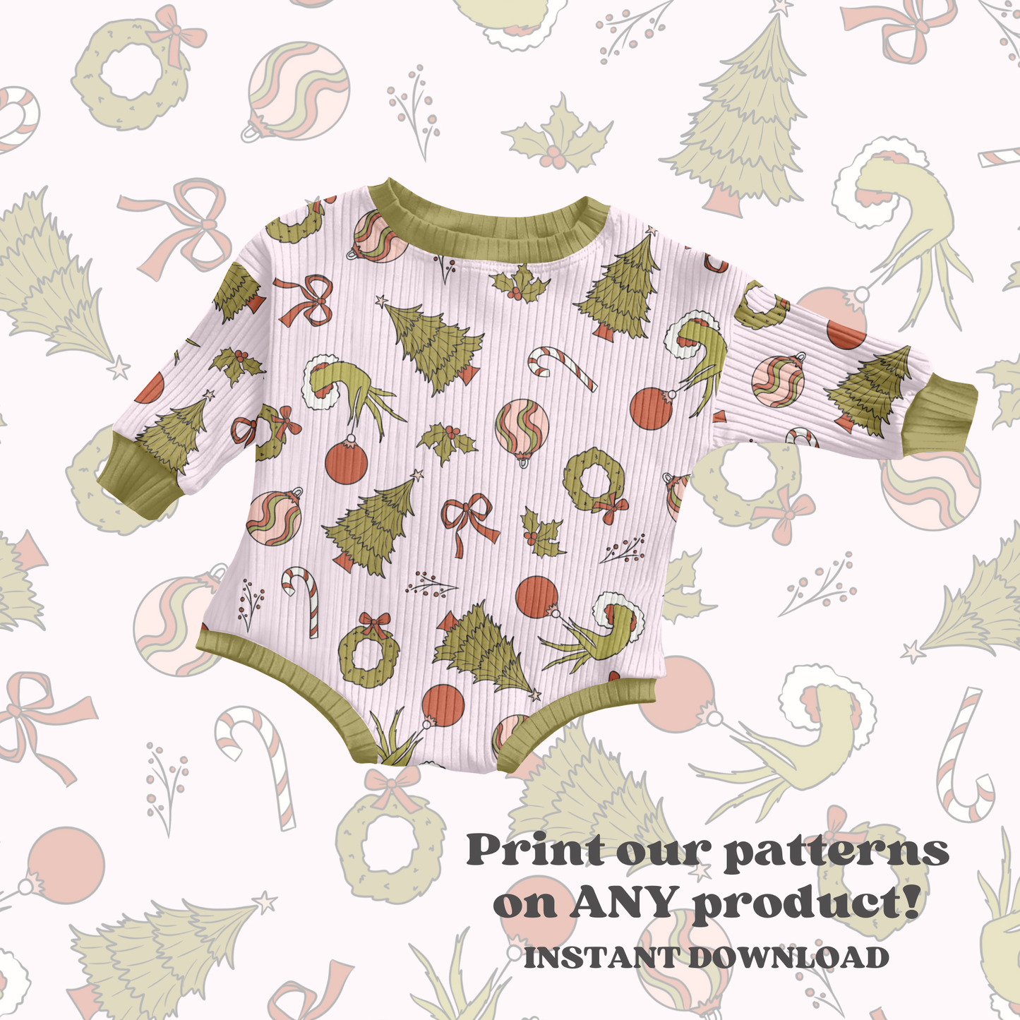 Christmas girly mean one pattern