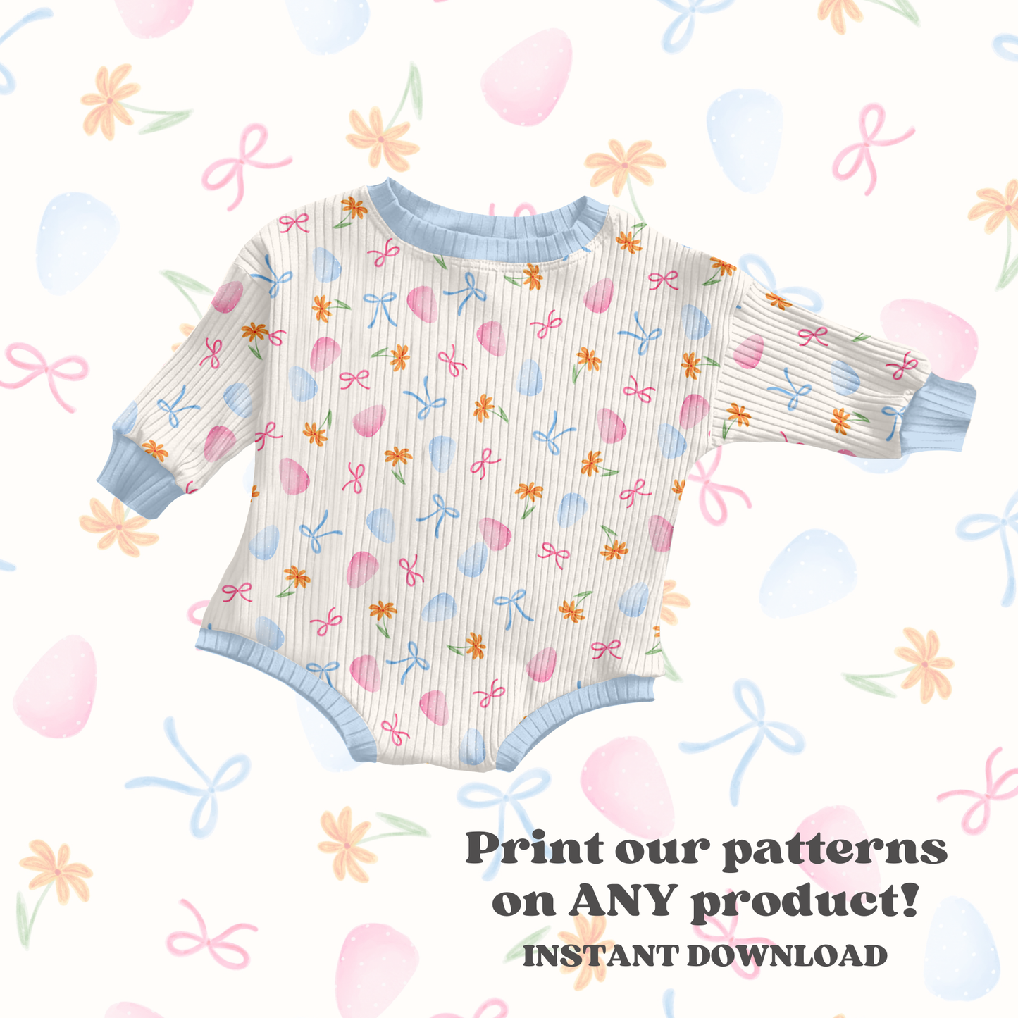 Preppy Pastel Easter Eggs