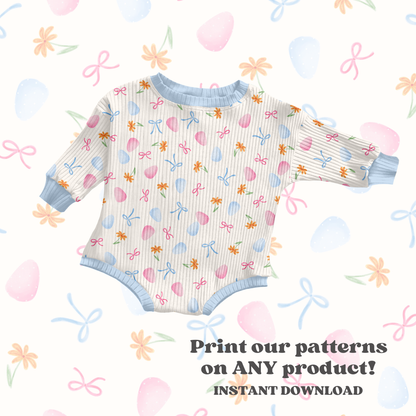 Preppy Pastel Easter Eggs