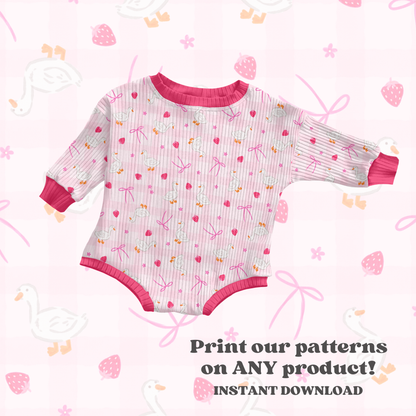 Spring Strawberry Ducks