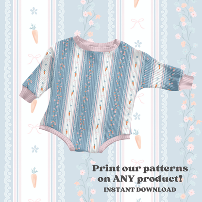 Easter Floral Stripe