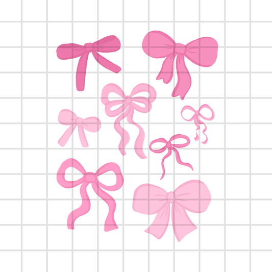 Girly Bows PNG Design