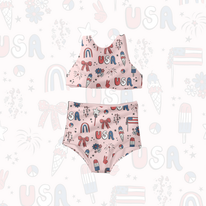 Pink Fourth Of July Pattern