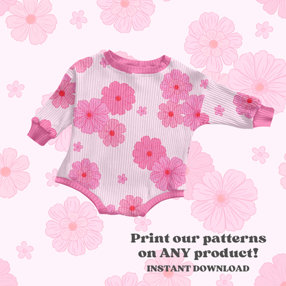 Pink dainty floral Pattern