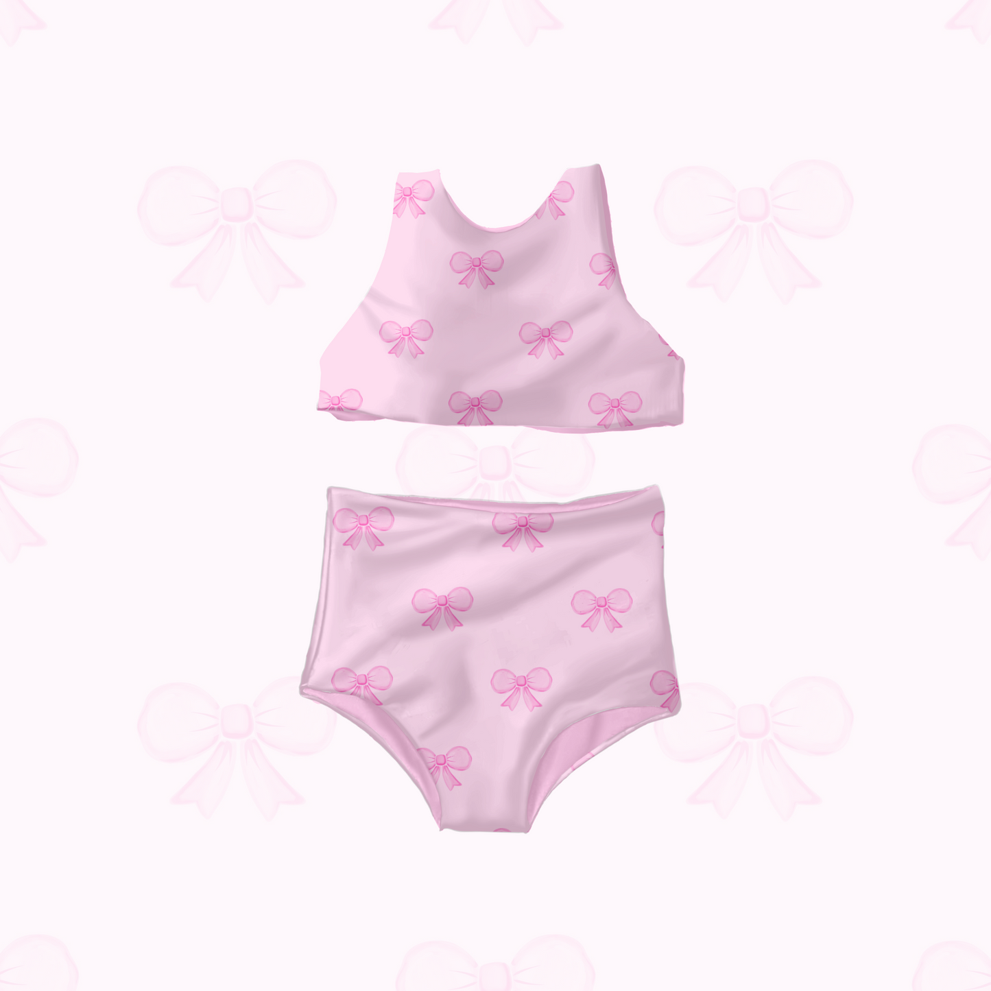 Preppy Pink Bow Pattern