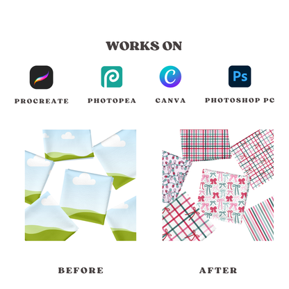 6 Fabric Swatches Mock-up