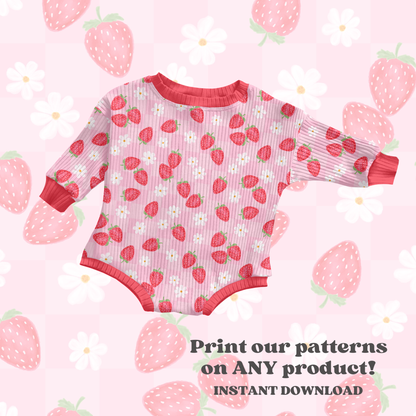 Strawberry Daisy Floral