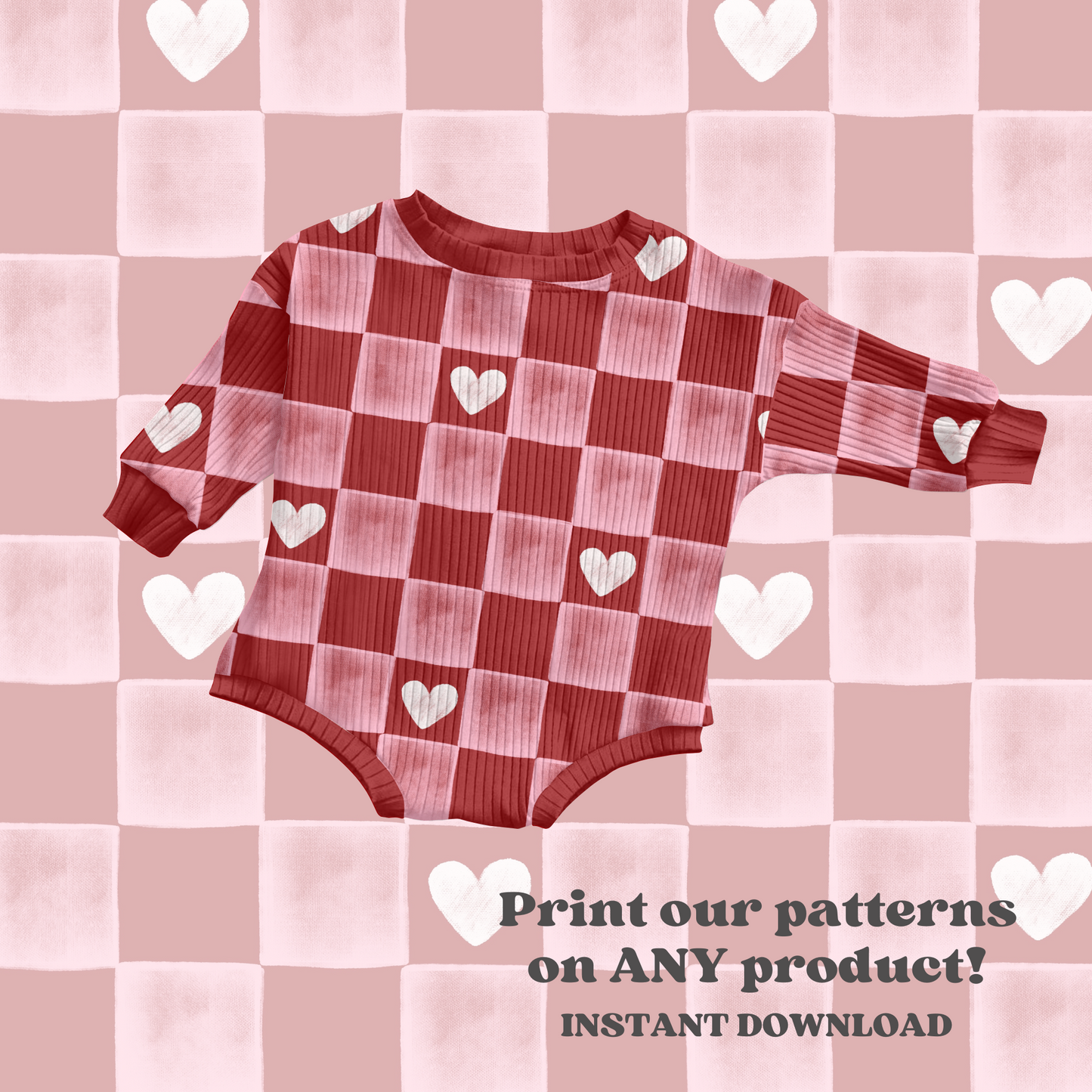 Retro Valentine seamless pattern