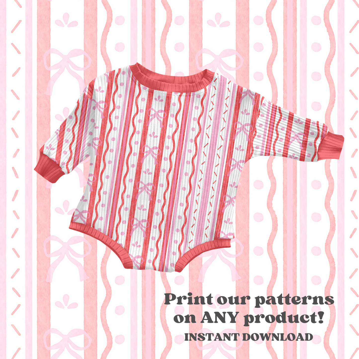 Valentine coquette stripe Pattern