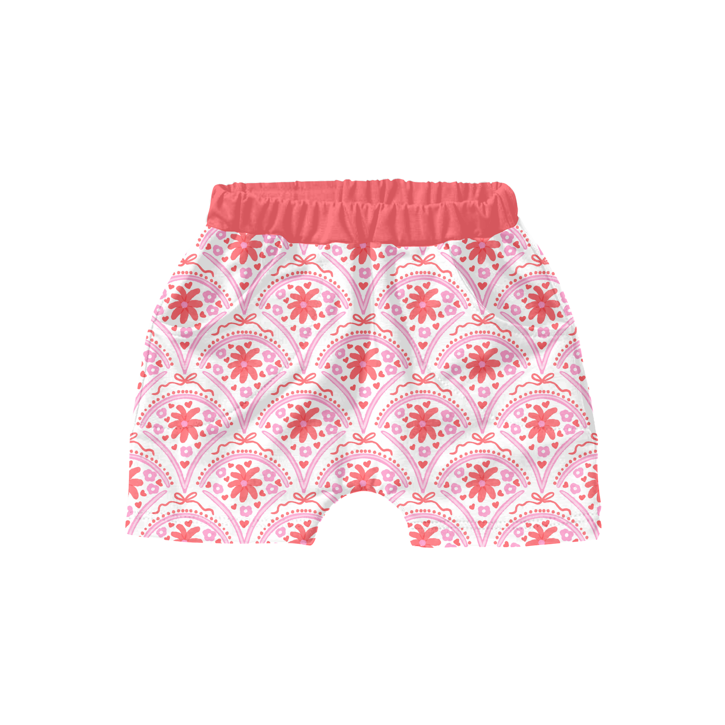 Watercolor Scallop Floral