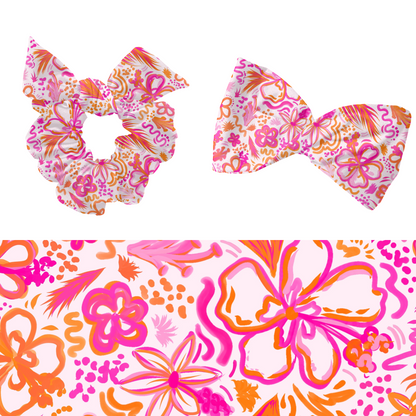 Bright Preppy Summer Floral Pattern