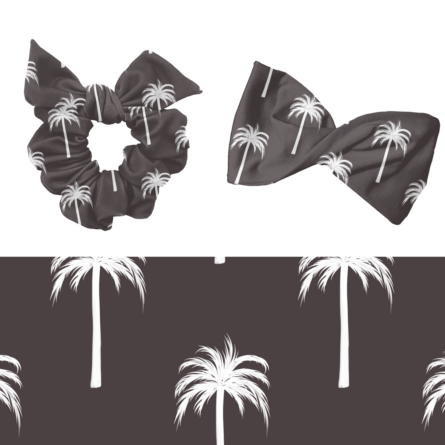 Black & White Palm Trees Pattern