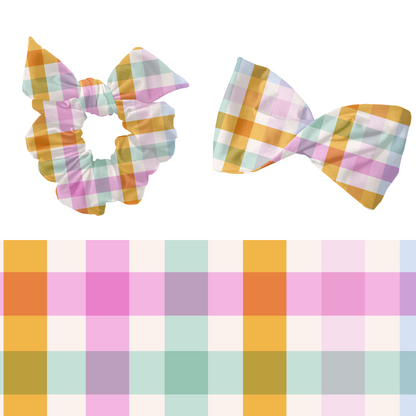 Pastel Spring Gingham Pattern