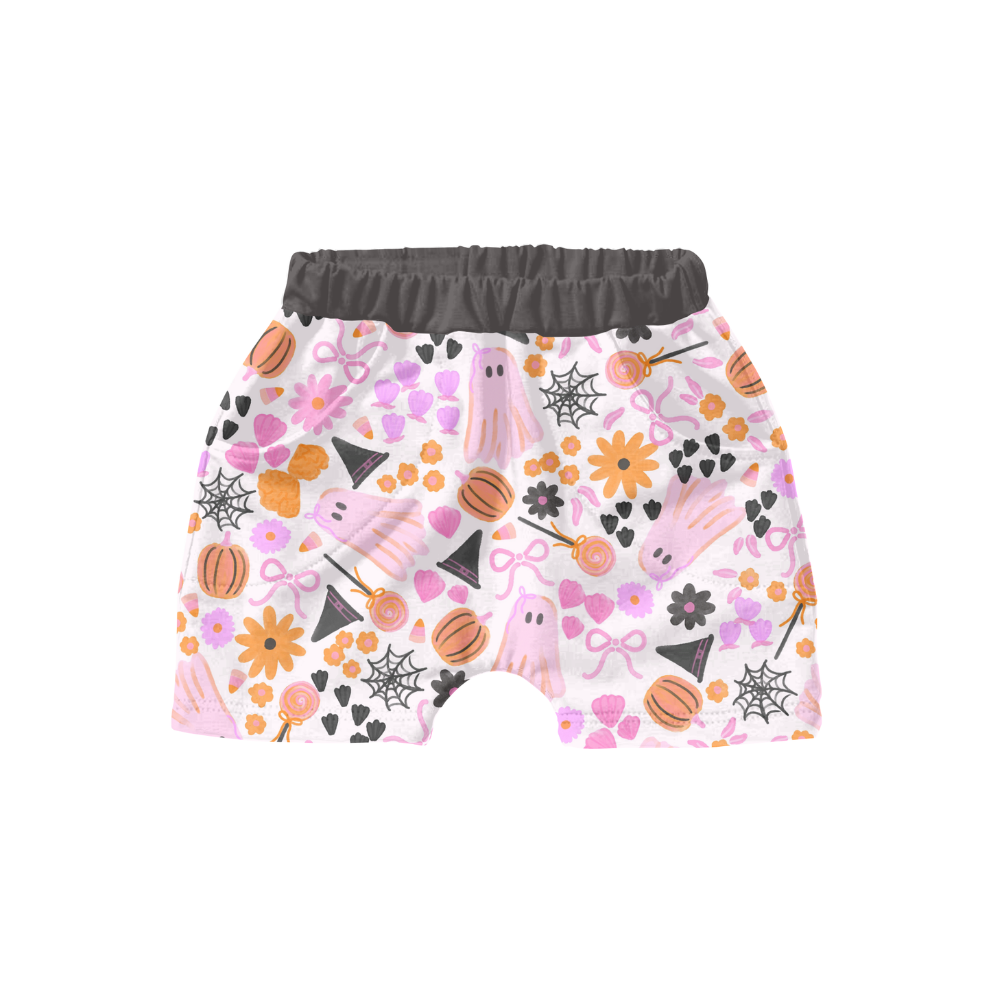 Watercolor Halloween Floral Ghosts