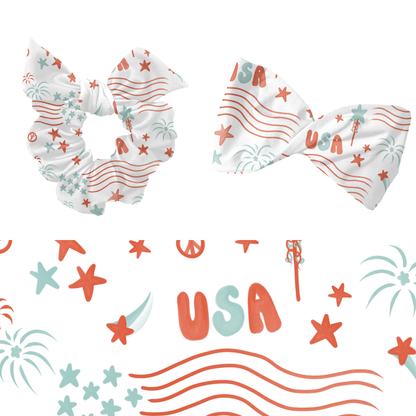 Boho Fourth of July Flags Pattern