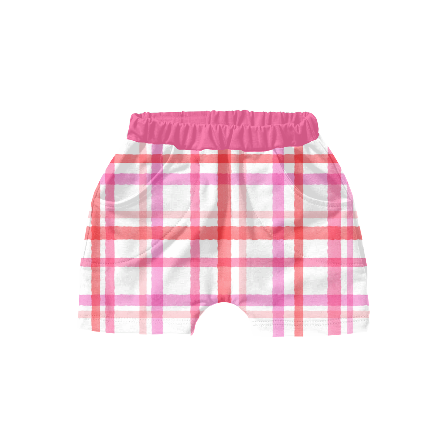 Watercolor Pink Plaid